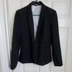 Express Blazer Black Business Work Top